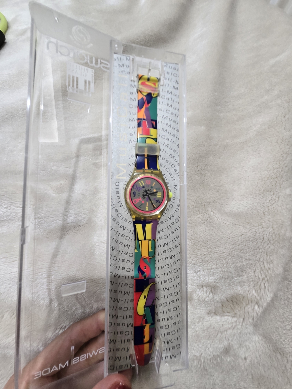Colorful Graphic Pattern Swatch Watch - Multicolor